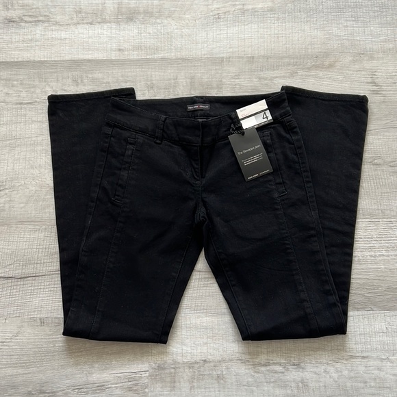 NWT New York and Company Jet Black Studded Jeans - Picture 1 of 5